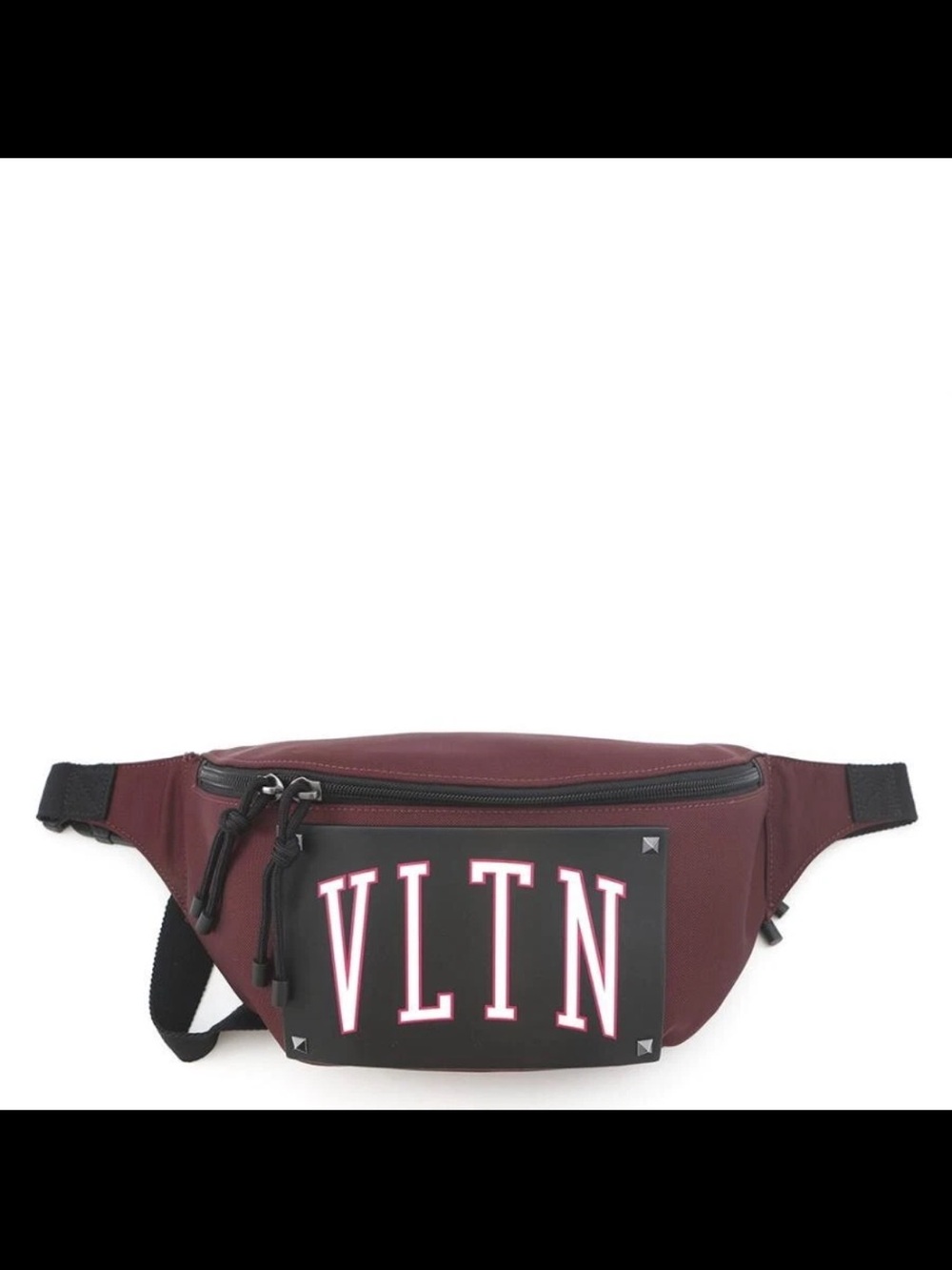 Valentino Garavani VLTN Burgundy Men's Belt Bag